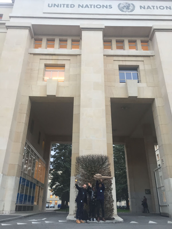 Entrée du bâtiment des Nations unies